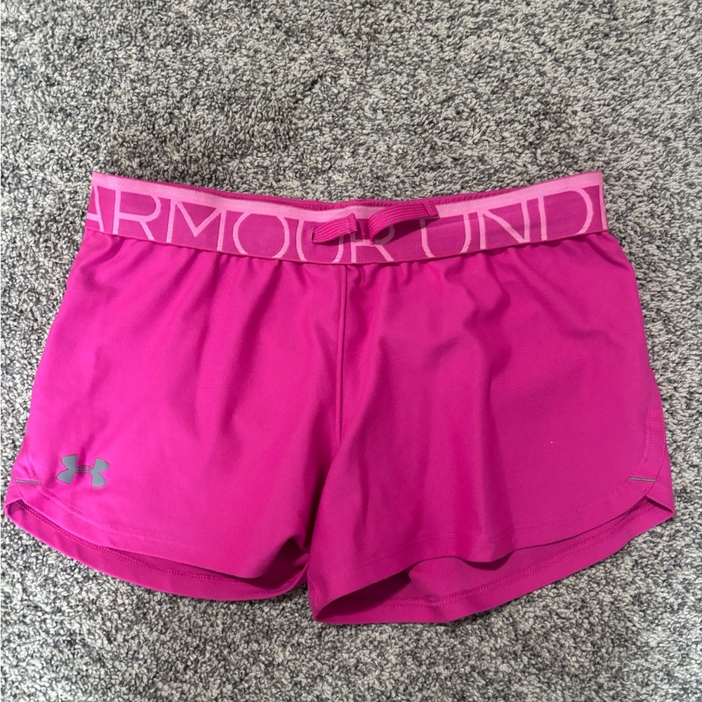 Under Armour Women's Vibrant Pink Athletic Shorts